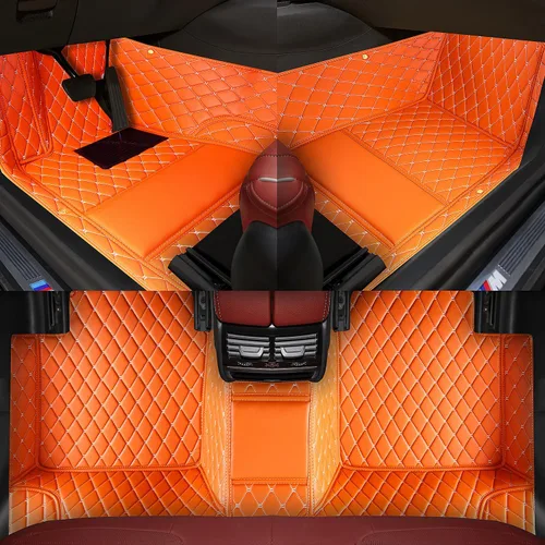 Vista 11 de Alfombrillas de lujo para todo tipo de clima, ajuste personalizado, rojo puro, juego de 4