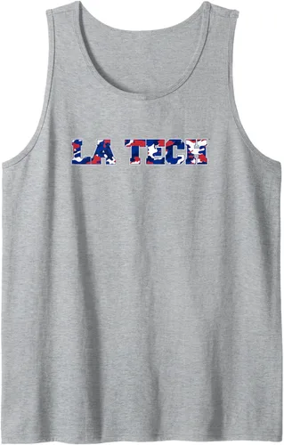 Vista 7 de Camiseta sin mangas Louisiana Tech Bulldogs Camo, Negro