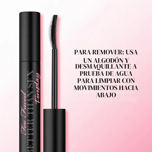 Vista 4 de Too Faced Better Than Sex Foreplay Mascara Primer Waterproof Eyelash Primer for Volume and Length Nourishing Argan Oil + Grape Seed Oil Formula