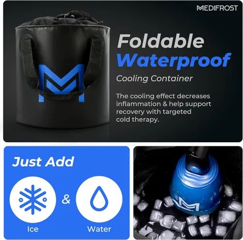 Vista 4 de REATHLETE MEDIFROST Máquina de terapia de frío Rodillera y hombro ajustable Máquina de hielo portátil de circulación fácil de usar