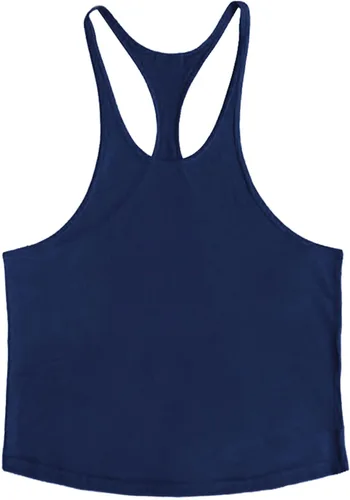 Vista 4 de Camiseta sin mangas para hombre, corte muscular, culturismo, gimnasio, chaleco con espalda en Y, camisetas de fitness