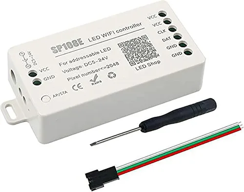 Vista 8 de RGBZONE Controlador LED Bluetooth SP105E, control inteligente de aplicación, sincronización de música para WS2811 WS2812B WS2815 WS2813 WS2801