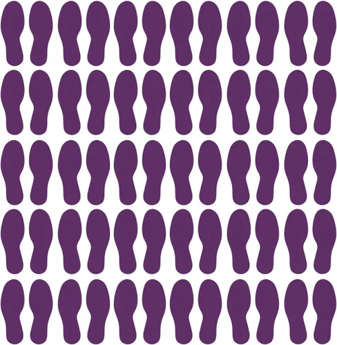Vista 93 de LiteMark Calcomanías de vinilo para piso, calcomanías de línea para suelo de aula, oficinas, bailes, eventos, marcadores de puntos duraderos con Azul