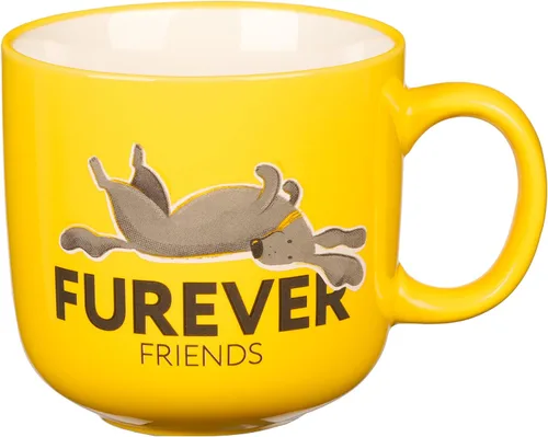 Vista 5 de Taza de café de regalo para mamá con texto en inglés "Come Over to the Bark Side Fun Coffee Cup" para amantes de los perros, dueños de razas