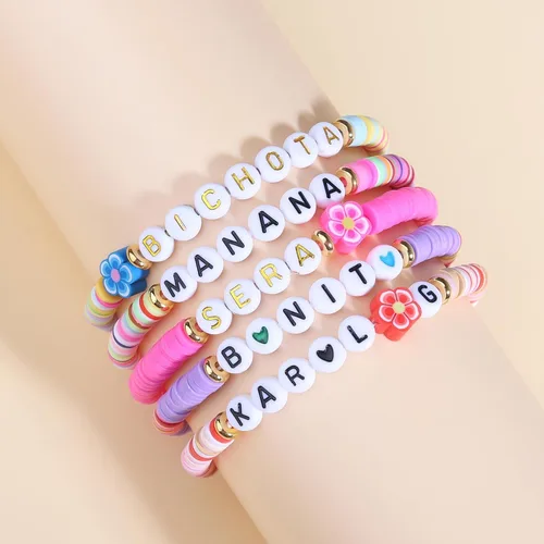 Vista 2 de 5 pulseras Karol G, Manana Sera Bonito Bichota Karol G, joyería para mujeres, adolescentes, niñas, accesorios de álbum inspirados en Karol, trajes