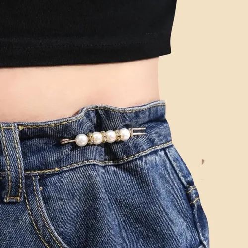 Vista 7 de Broche de perlas con clip para bufanda, 20 unidades, suéter, chal, corbatas, ropa, botón anudado, moda, metal, redondo, círculo, camisa, broches