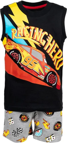 Vista 6 de Disney Lion King Pixar Toy Story - Camiseta sin mangas y pantalones cortos de Mickey Mouse Cars de 3 piezas