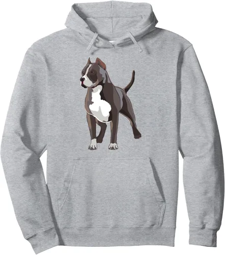 Vista 3 de American Bully Dog Owner Illustration - Sudadera con capucha para amantes de los perros