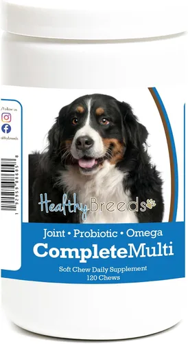 Vista 50 de Healthy Breeds Affenpinscher todo en uno multivitamínico suave masticable 120