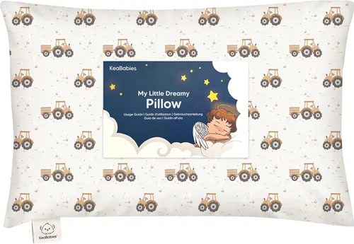 Vista 44 de Almohada para niños pequeños con funda - 13 x 18 pulgadas My Little Dreamy Almohada para niños pequeños de KeaBabies para viajar y dormir, funda