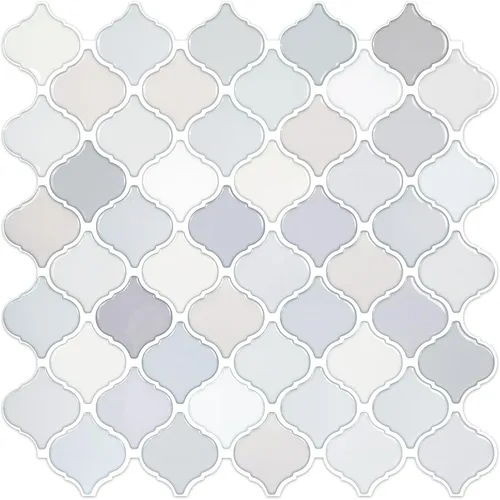 Vista 14 de STICKGOO Arabesque Protector contra Salpicaduras Despegar y Pegar, 12"X12" Azulejo Protector contra Salpicaduras para Cocina Despegar y Pegar