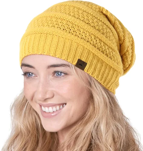 Vista 25 de Slouchy Cable tejido Gorro de lana por Tough Headwear – Gorro de lana de gran tamaño Sombreros Gorros Graves Sombreros Para Hombres y Mujeres