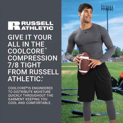 Vista 5 de Russell Athletic Men's Coolcore Compression 78 Tight