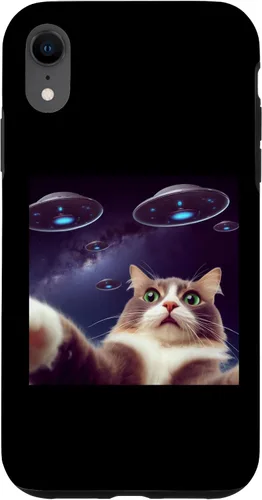 Vista 8 de Funda clásica para iPhone 15 con diseño de gato alienígena