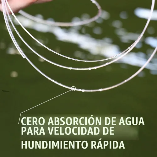 Vista 5 de Beyond Fluorocarbon Leader - Línea de pesca 100 % puro de fluorocarbono, altamente resistente a la abrasión, invisible bajo el agua, resistente a