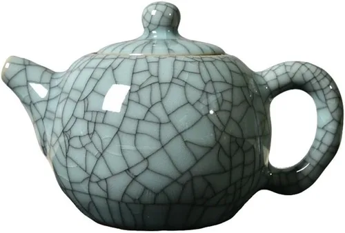 Vista 10 de Tetera Celadon, tetera de porcelana verde jade, utensilio de té de kungfu, ceremonia de té, 4 colores opcionales, (verde claro)