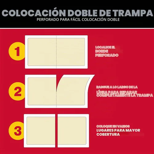 Vista 5 de Catchmaster Trampas de pegamento extra resistentes XL para ciempiés y arañas, paquete de 20 unidades, atrapa insectos, trampas para arañas, grillos