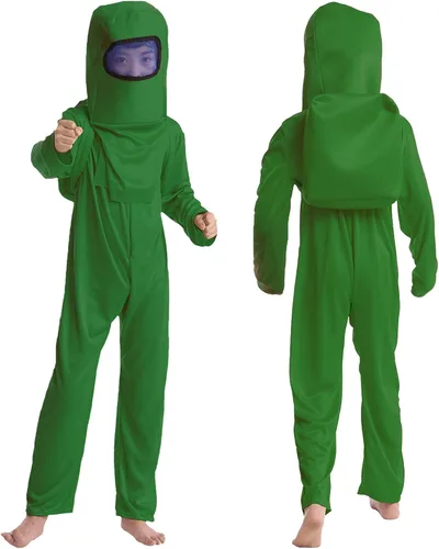 Vista 2 de Disfraz de astronauta A-mong, overoles para niños, para Halloween, cosplay, fiesta de Navidad