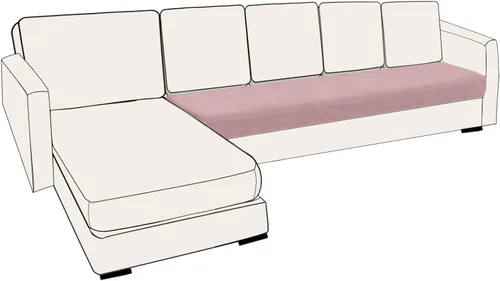Vista 43 de UNBBRRL Fundas de cojín de asiento para sofá, elásticas, funda de cojín individual para sofá, fundas de cojín para sofá, fundas de héroe protegen