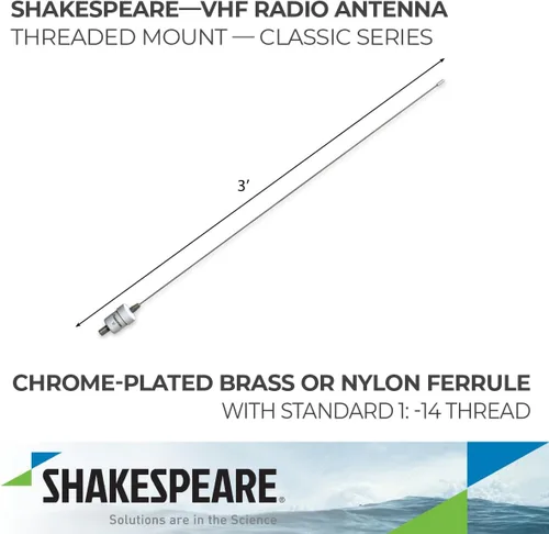 Vista 2 de Shakespeare 5215-AIS 3' VHF Ais
