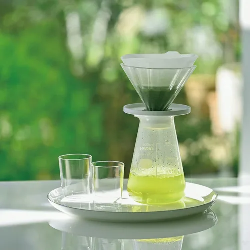 Vista 4 de HARIO Ramo de té CDB-02-W, 1-4 tazas, blanco, fabricado en Japón