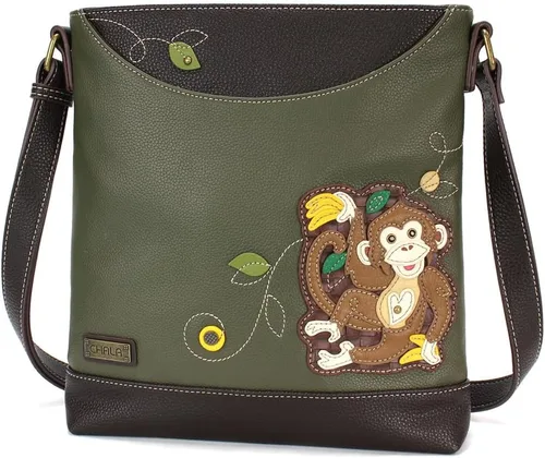 Vista 23 de CHALA Sweet Messenger - Bolso de hombro de tamaño medio con correa ajustable Ajolote - Turquesa