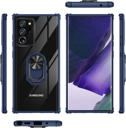 Vista 8 de Funda con función atril para Samsung Galaxy Note 20 Ultra, funda transparente de protección contra caídas para Galaxy Note 20 Ultra, carcasa delgada