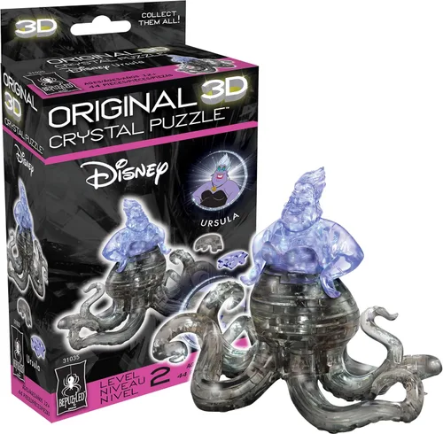 Vista 17 de Disney - Rompecabezas 3D de cristal de Cenicienta Carriage de lujo, rompecabezas de cerebro, a partir de 12 años
