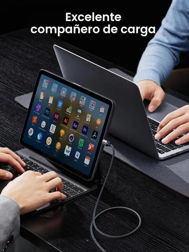 Vista 7 de UGREEN Cable USB C a USB C de 3.3 pies, 60 W, paquete de 2 cables USB C de nailon trenzado tipo C para iPhone 17/16, Galaxy S25/S24/S23, Pixel 10/9