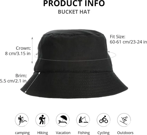 Vista 2 de Sombreros de pescador para hombres y mujeres, sombrero de playa de verano, sombrero de pesca para adultos, sombrero de algodón transpirable