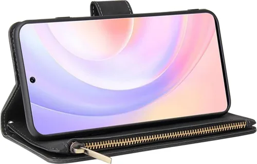 Vista 3 de Asuwish Funda compatible con Huawei Nova 9 SE / Honor 50 SE, protector de pantalla de vidrio templado y funda de cuero con tapa para tarjetero