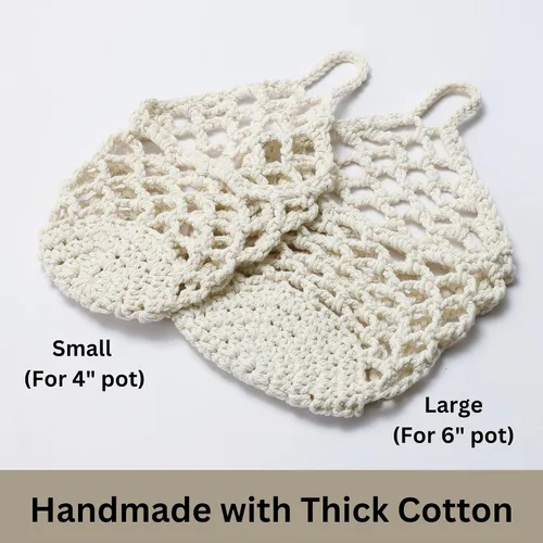 Vista 9 de Paquete de 2 Maceteros de Pared para Plantas de Interior, Colgador de Plantas de Macramé Macetero de Pared, Colgador de Plantas, Macetero Colgante