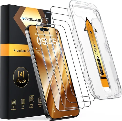 Vista 16 de Paquete de 4 protectores de pantalla de privacidad para iPhone 13 Pro Max [100% antiespía] [vidrio aeroespacial de grado militar 9H+]