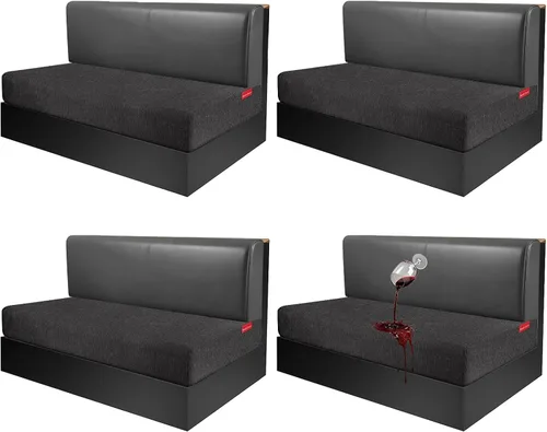 Vista 66 de Fundas de cojín impermeables para sofá, funda elástica lavable con diseño elástico antideslizante, protector de muebles para mascotas y niños