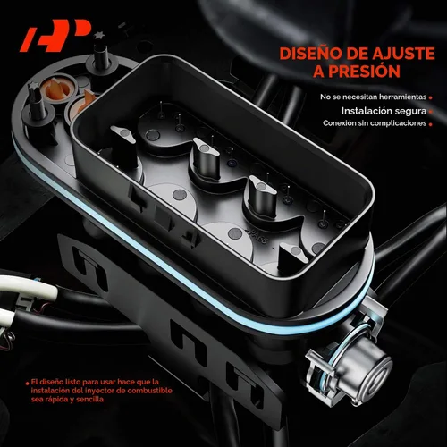 Vista 6 de A-Premium Conjunto de inyector de combustible compatible con Chevrolet