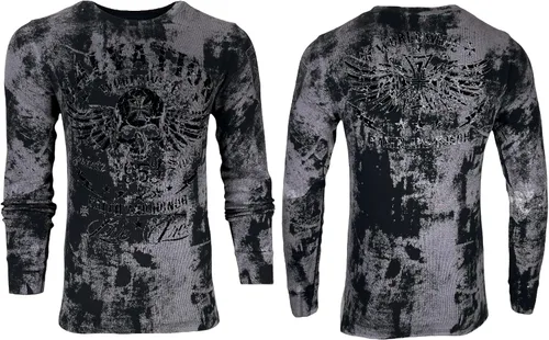 Vista 2 de Archaic Affliction - Camiseta de manga larga para hombre, color negro