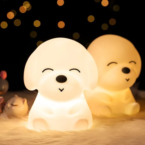 Vista 6 de Linda luz nocturna de gatito para niños, regalos de cumpleaños Kawaii para decoración de habitación, decoración de habitación para bebés