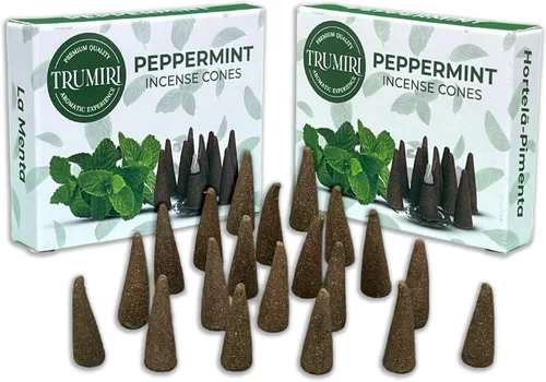 Vista 34 de TRUMIRI Incienso ámbar – Paquete de 20 conos (2 x 10) – Incienso de cono perfumado