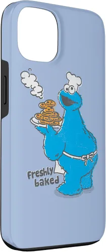 Vista 3 de Funda recién horneada para iPhone 13 Sesame Street Cookie Monster