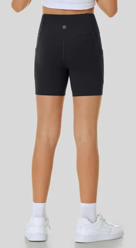 Vista 4 de Ewedoos Pantalones cortos de voleibol para niñas y adolescentes, pantalones cortos de baile, pantalones cortos de gimnasia atlética, pantalones