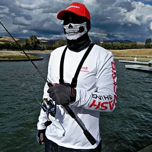 Vista 5 de BASSDASH - Camiseta de manga larga para hombre, ideal para pesca, con protección solar ultravioleta UPF 50+