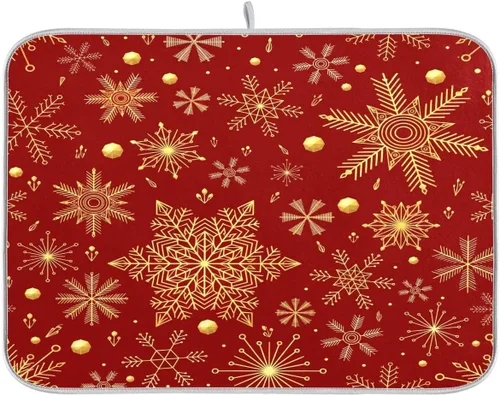 Vista 22 de Tapete de secado de platos de otoño de calabaza y arce de 16 x 18 pulgadas, absorbente para platos de otoño, protector para cocina de secado rápido