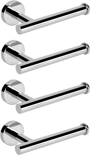Vista 16 de NearMoon Portarrollos de papel para baño, soporte premium de papel higiénico SUS304 de acero inoxidable resistente al óxido montado en la pared