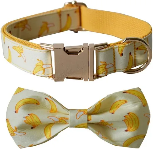 Vista 7 de Love Dream Collar de perro con corbatín, suave y cómodo collar de perro con hebilla de metal de liberación rápida, collares ajustables