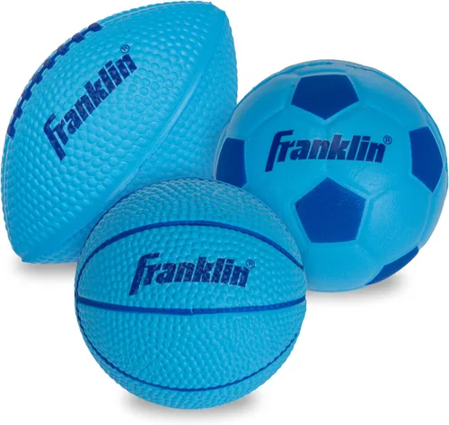 Vista 10 de Franklin Sports Kids Mini Foam Sports Balls - Indoor + Outdoor Soft Foam Toy Balls for Kids - Perfect Backyard + Practice - Mini