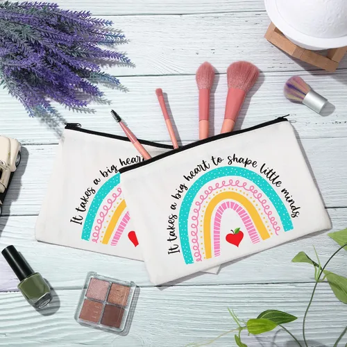Vista 5 de 24 bolsas de maquillaje de Navidad para profesores, regalo inspirador a granel para profesores, enfermeras, trabajadores sociales, cuidadores