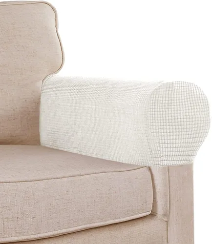 Vista 16 de Fundas elásticas para reposabrazos de sofá, fundas de elastano jacquard para sillas y sofás, fundas antideslizantes para reposabrazos