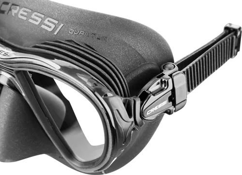 Vista 4 de Cressi Adult Dive Mask with Advanced Fog System and Improved Downward Visibility - Quantum: Made in Italy