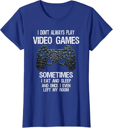 Vista 60 de Funny Gamer Video Games - Camiseta para niños y adolescentes, ajuste clásico, color negro, mezcla de algodón, Negro