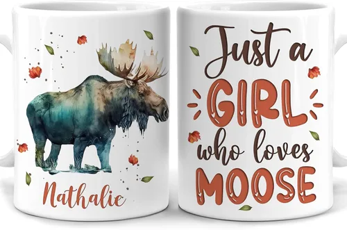 Vista 37 de Hyturtle Regalos Personalizados Amante de Osos - Taza de Café de Cerámica Just A Girl Who Loves Bears con Nombre Personalizado 11oz - Idea de Regalo